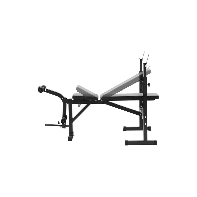 Gymrex monitoiminen hantelipenkki 100 kg kuormitus säädettävä