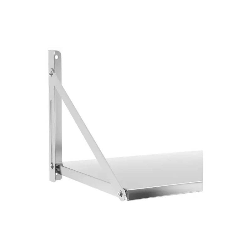 Royal Catering RC-BFWS6045 taitettava seinähylly ruostumaton teräs 60 x 45 cm
