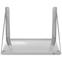 Royal Catering RC-BFWS6045 taitettava seinähylly ruostumaton teräs 60 x 45 cm