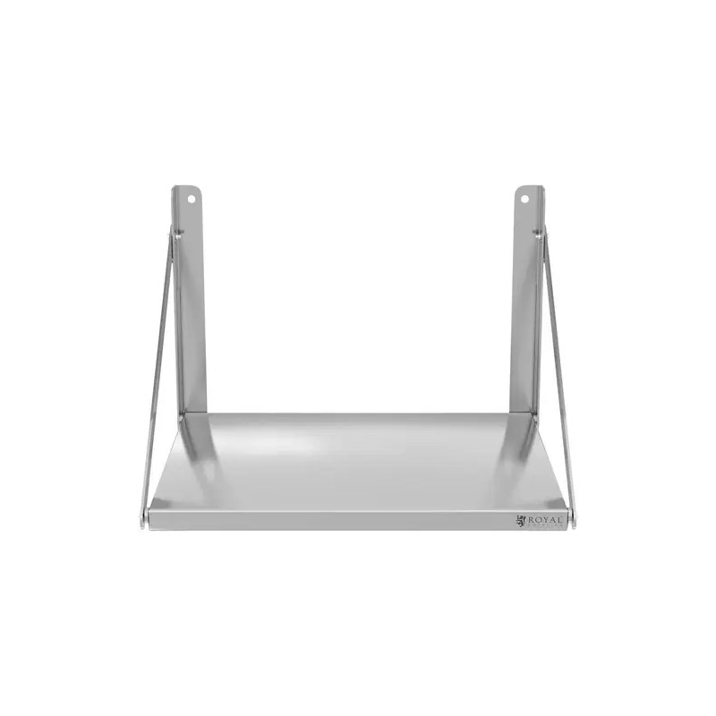 Royal Catering RC-BFWS6045 taitettava seinähylly ruostumaton teräs 60 x 45 cm