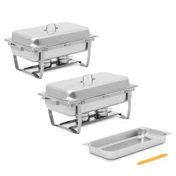 Royal Catering Chafing Dish 2 kpl setti GN 1 1 2 x 7 5 l