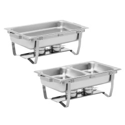 Royal Catering Chafing Dish - 2 kpl setti - GN 1/1 - 2 x 7,5 l