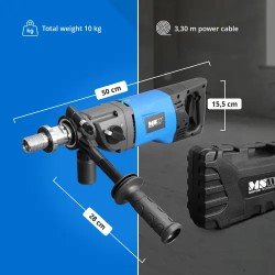 Rengasporauslaite 1900 W, max. 160 mm, isku- ja vesijäähdytystoiminnolla