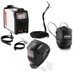 Hitsaussetti ALU hitsauslaite 200 A ENTRIX 220M ja X Metal hitsauskypärä