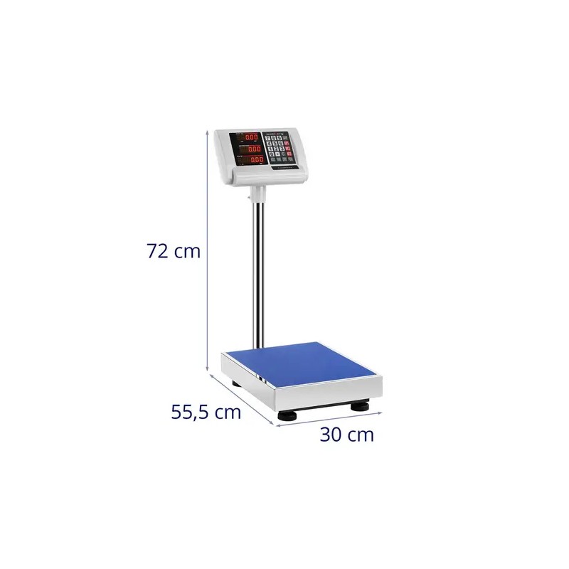 Steinberg Systems SBS-PF-100/10A tasapainovaaka 100 kg / 0,01 kg 40 x 30 cm LED