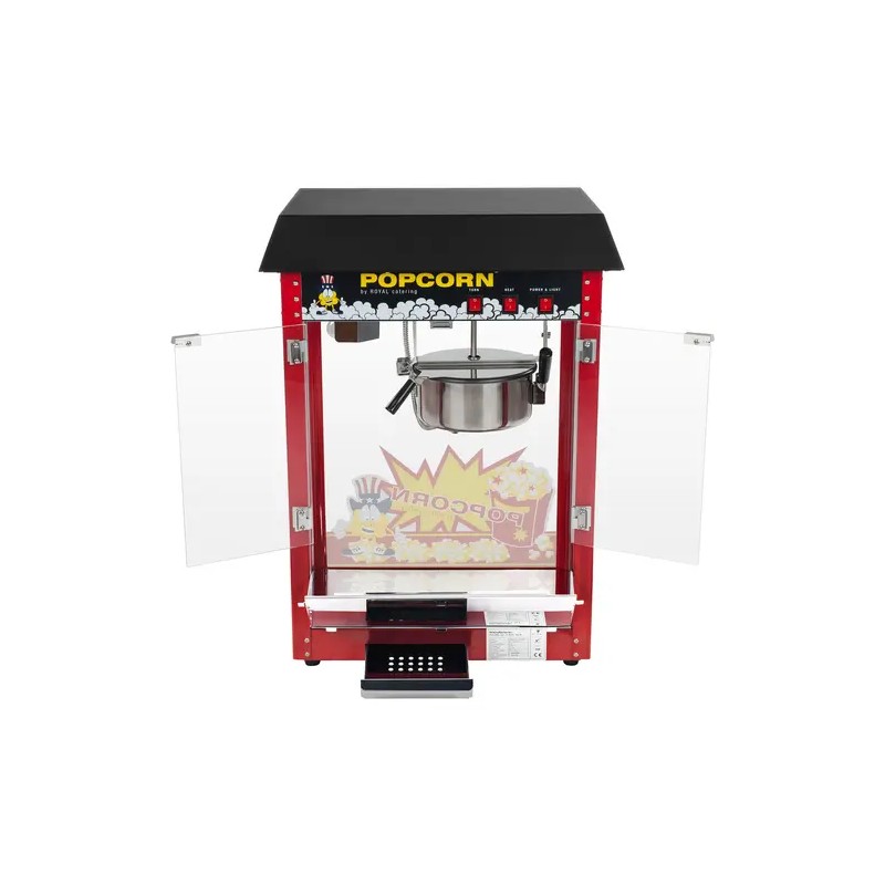 Royal Catering RCPS-16E Popcorn-kone 1500 W, 5 kg/h, musta