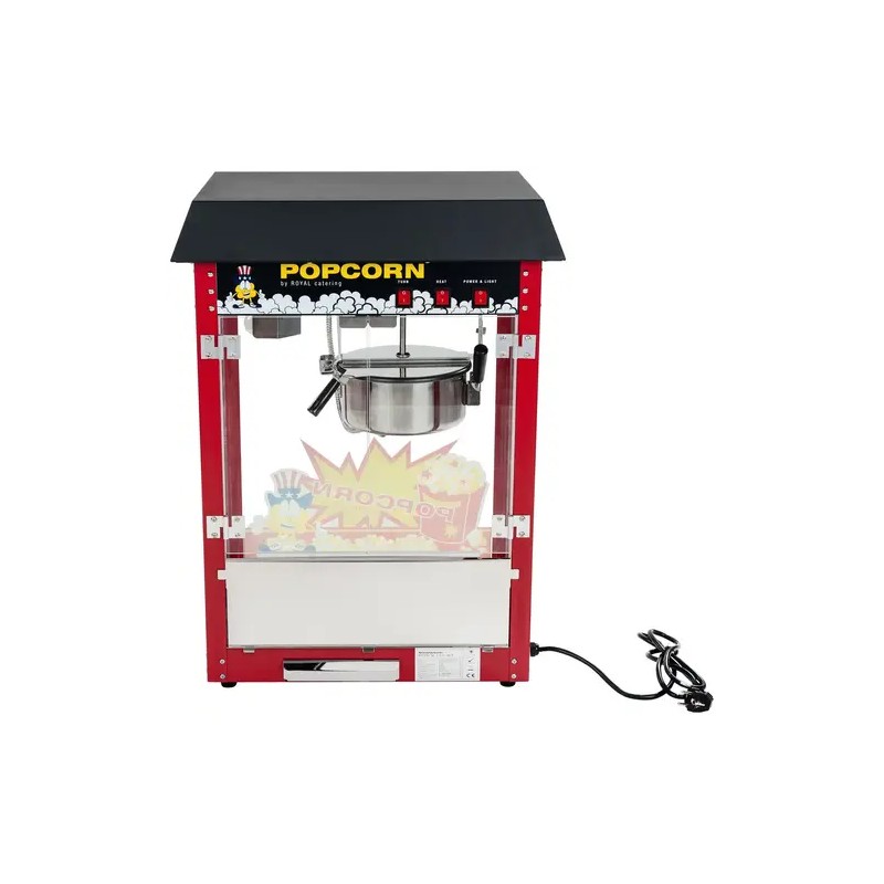 Royal Catering RCPS-16E Popcorn-kone 1500 W, 5 kg/h, musta