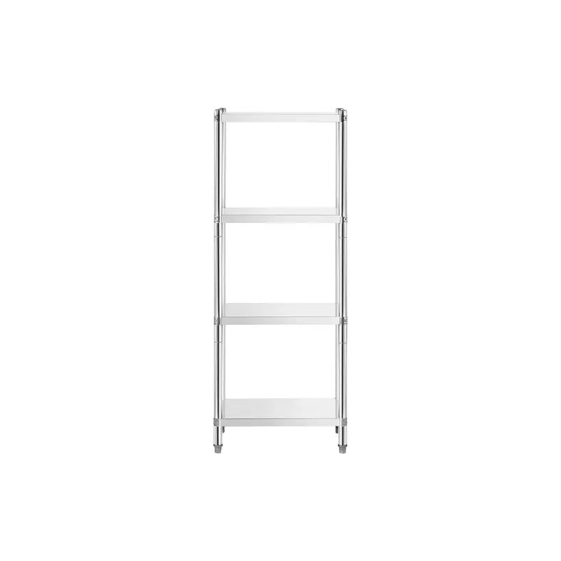 Royal Catering RCER-7040 ruostumattomasta teräksestä valmistettu hyllystö 70 x 40 x 180 cm