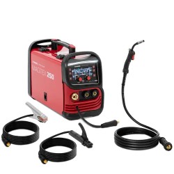 MIG MAG hitsauslaite MAGITEX 250 180 A WIG Liftarc 200 A MMA 60 käyttöaste
