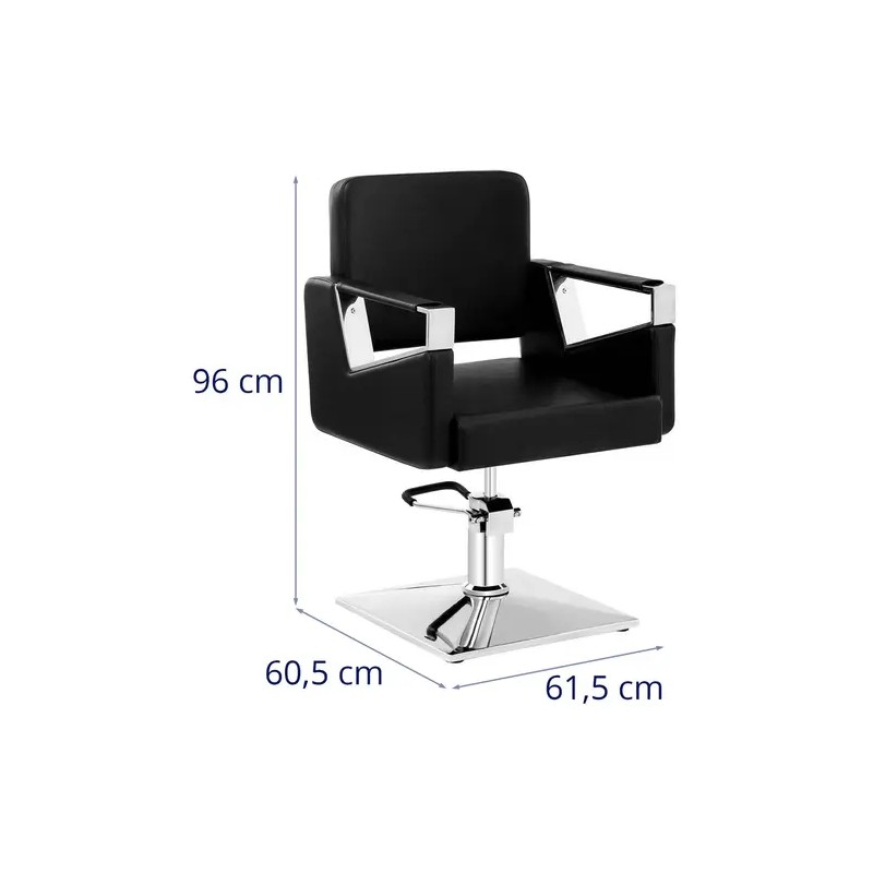 Physa Bristol kampaajan tuoli, musta, korkeussäädettävä 46-57 cm, 200 kg