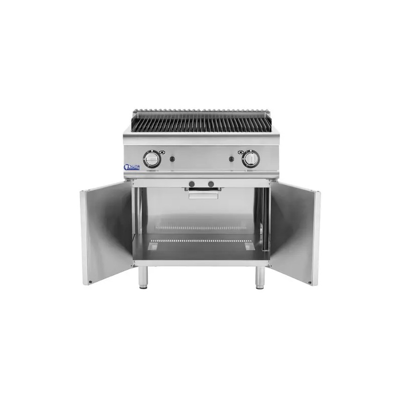 Royal Catering Pro 730 Series Lavasteingrilli 2 x 8 kW 50–460 °C 80 x 73 cm