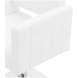 Ribbleton kampaajatuoli jalkatukella, istuinkorkeus 45-55 cm, valkoinen
