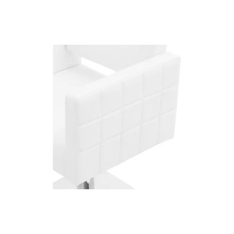 Ribbleton kampaajatuoli jalkatukella, istuinkorkeus 45-55 cm, valkoinen