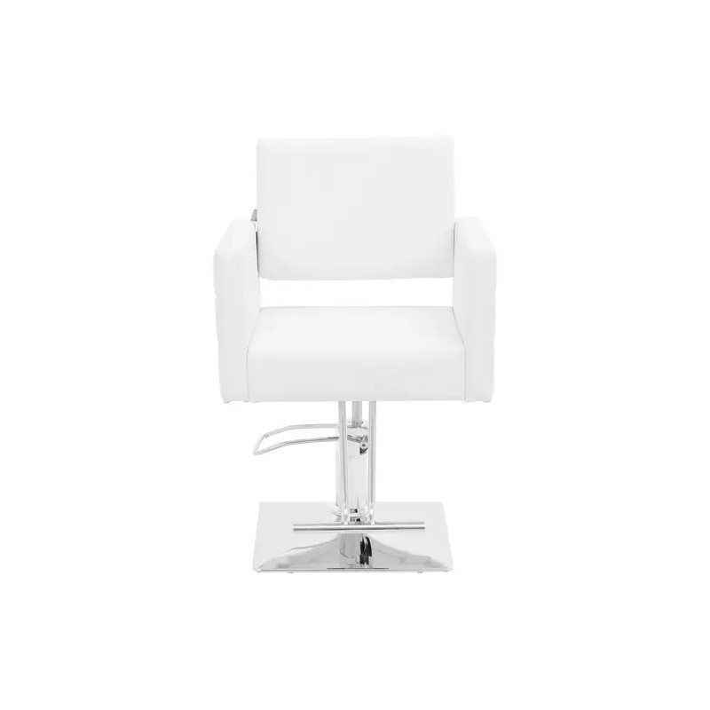 Ribbleton kampaajatuoli jalkatukella, istuinkorkeus 45-55 cm, valkoinen