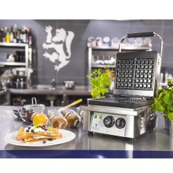 Royal Catering belgialainen vohvelirauta 2000 W suorakaide