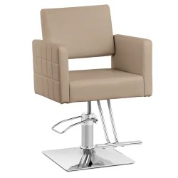 Ribbleton kampaajan tuoli jalkatukella beige istuinkorkeus 49 63 cm max 150 kg