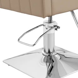 Ribbleton kampaajan tuoli jalkatukella, beige, istuinkorkeus 49-63 cm, max 150 kg