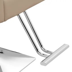 Ribbleton kampaajan tuoli jalkatukella, beige, istuinkorkeus 49-63 cm, max 150 kg