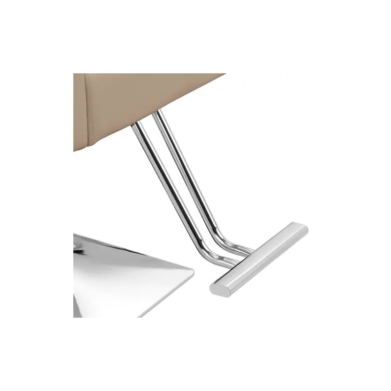 Ribbleton kampaajan tuoli jalkatukella, beige, istuinkorkeus 49-63 cm, max 150 kg
