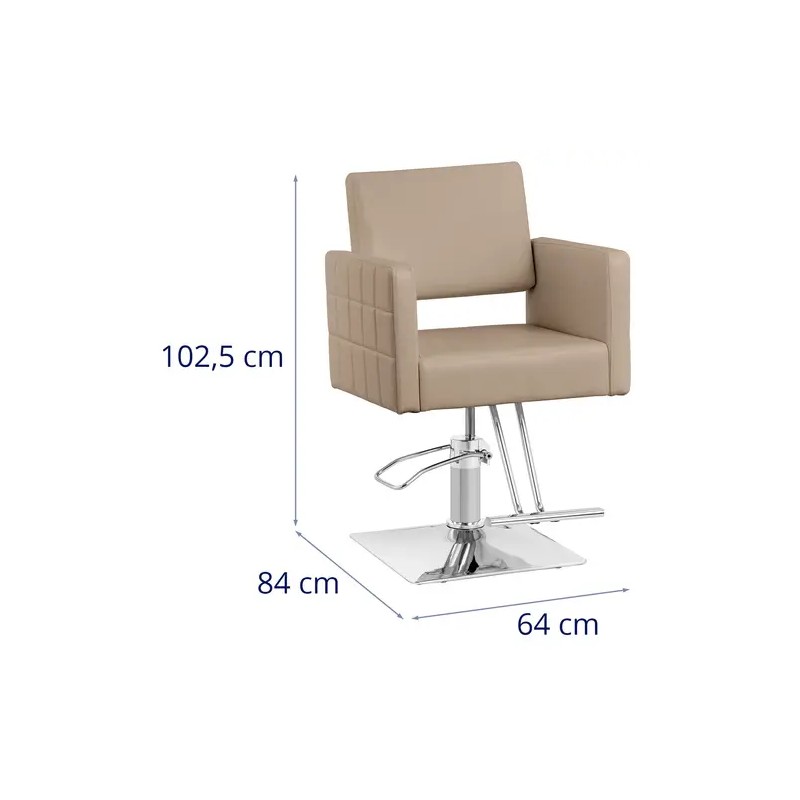 Ribbleton kampaajan tuoli jalkatukella, beige, istuinkorkeus 49-63 cm, max 150 kg