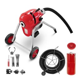 Putkenpuhdistuskone MSW POWER DRAIN CLEAN 4 6 1100 W 18 6 m spiraali 32 mm