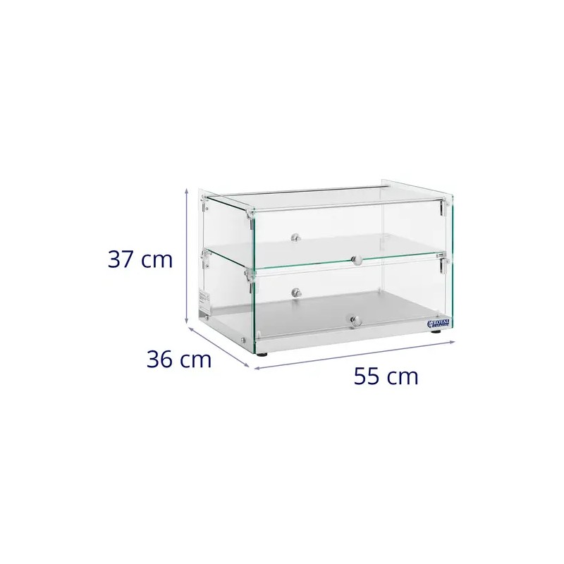 Royal Catering kakkuvitriini 50 l, 2 tasoa