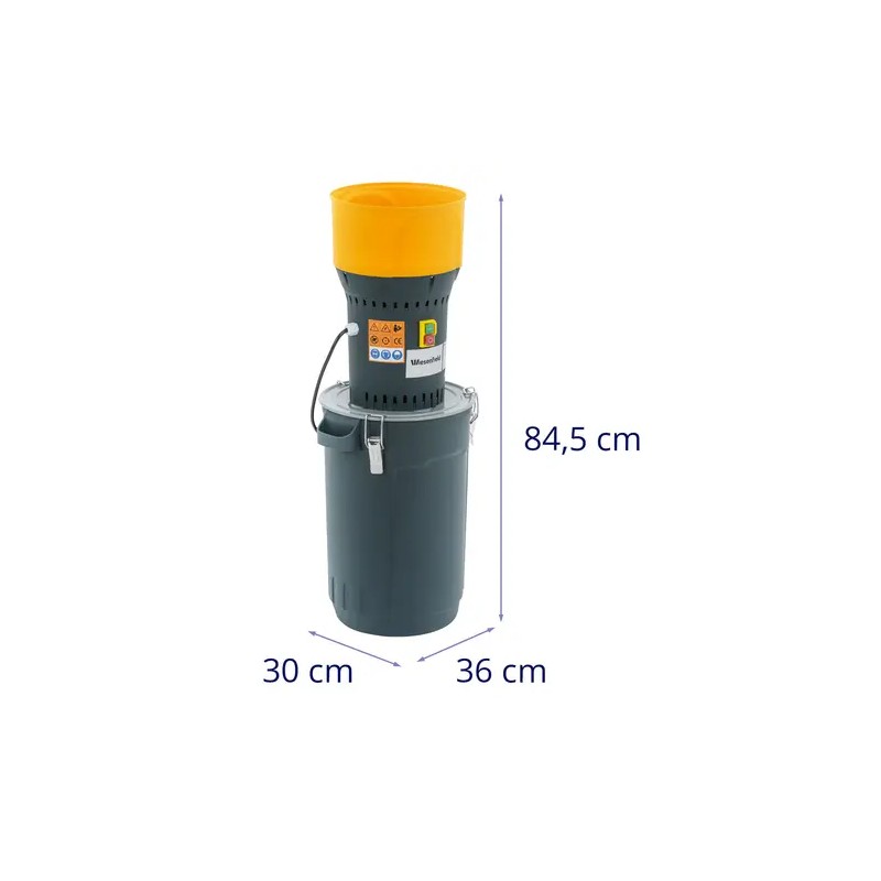 Sähköinen viljamylly 1300 W, 25 l, jopa 300 kg/h, 5 sihtiä
