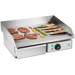 Royal Catering RCEG 55 sähkögrilli 55 cm sileä hiiliteräslevy 3000 W