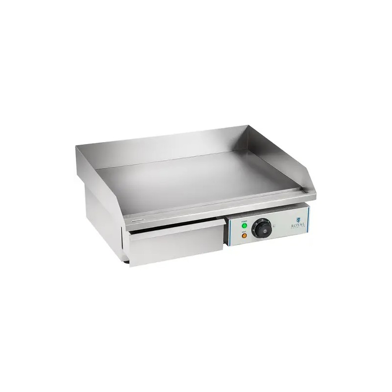 Royal Catering RCEG-55 sähkögrilli 55 cm sileä hiiliteräslevy 3000 W