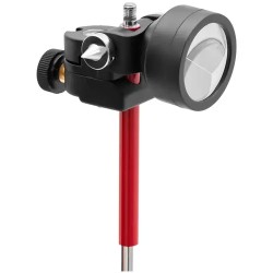 Miniprisma ja 1,26 m tanko, Ø 3,5 cm, hopeinen