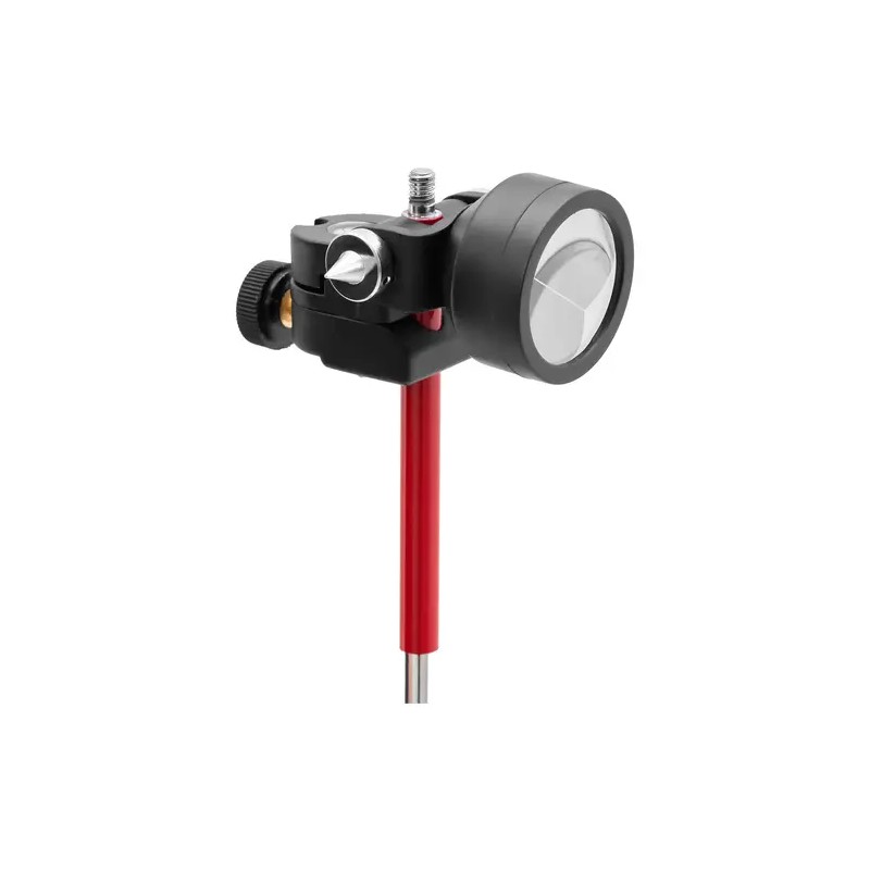 Miniprisma ja 1,26 m tanko, Ø 3,5 cm, hopeinen