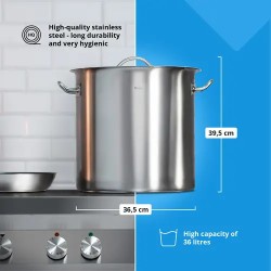 Royal Catering RCST-36LI4.1 Induktiokattila 36 l Ø 36 cm