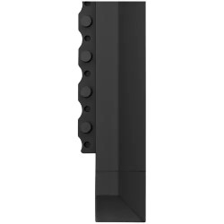 Reunalista Ring-kumimatolle 110050276, 95 x 6 x 1 cm, musta