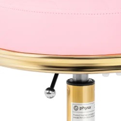 Physa Gela pyörityoli selkänojalla 48-61 cm vaaleanpunainen/kulta