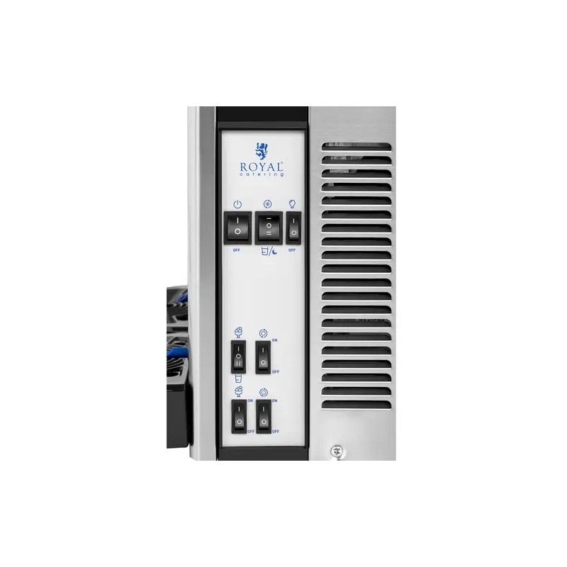Royal Catering Slush-kone 2 x 12 l LED-valaistuksella