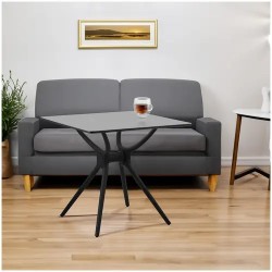 Fromm & Starck neliöpöytä 80 x 80 cm musta