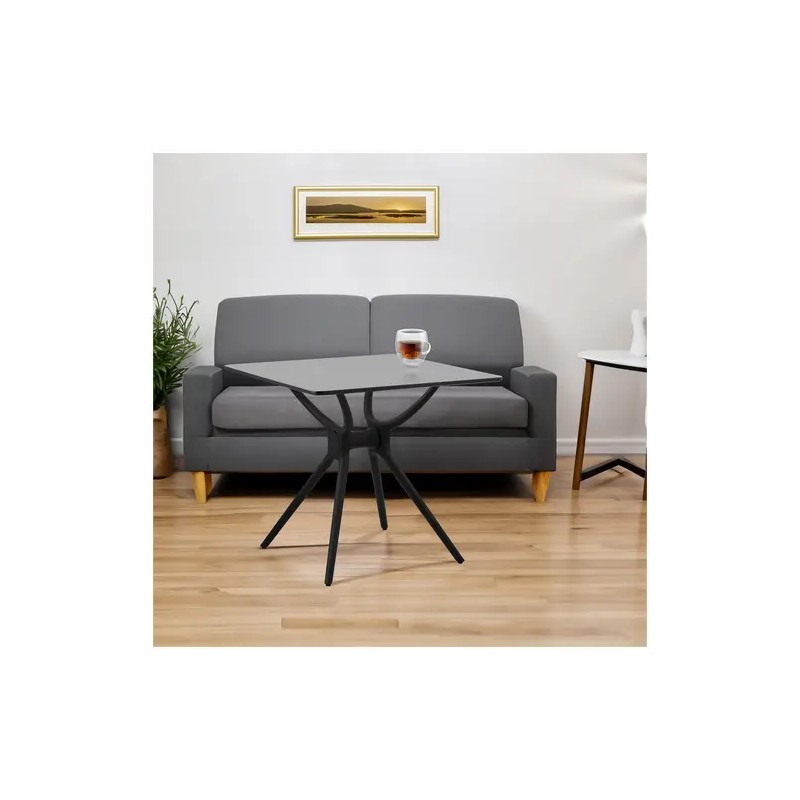 Fromm & Starck neliöpöytä 80 x 80 cm musta