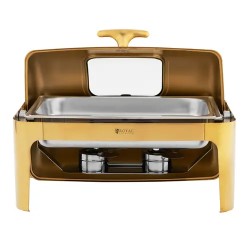 Royal Catering Chafing Dish GN 1/1 9 l kultainen ruokalämmitin näkymällä
