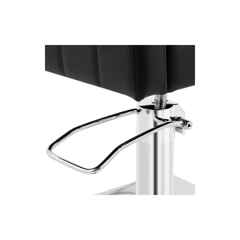Ribbleton kampaajatuoli jalkatukella, istuinkorkeus 49-63 cm, 150 kg, musta