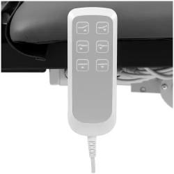 Sähköinen hierontapöytä 3 moottoria 300 W 185 x 67 cm musta/harmaa