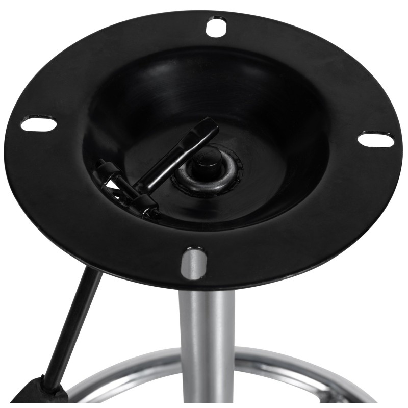 Pyöreä säädettävä baarijakkaran runko krominvärisellä metallilla