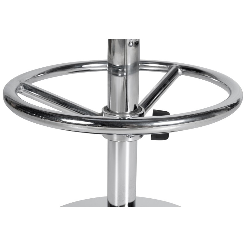 Pyöreä säädettävä baarijakkaran runko krominvärisellä metallilla