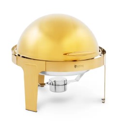 Royal Catering pyöreä ruokalämmitin 6 l kultainen