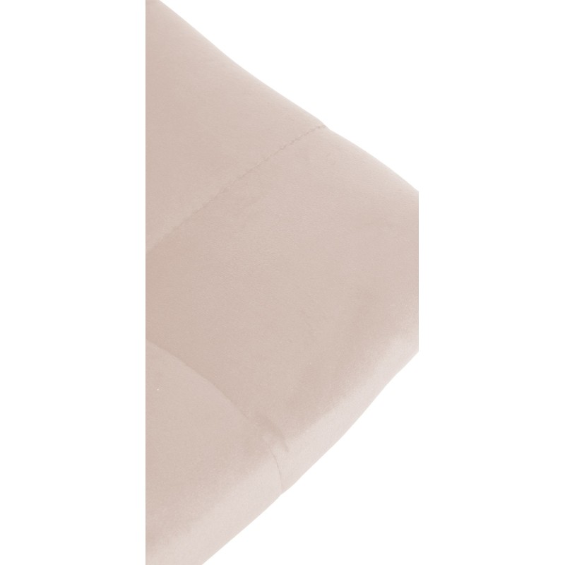 Tyylikäs säädettävä baarijakkara samettipäällysteellä ja jalkatuella