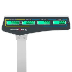 Steinberg Systems Kontrollivaaka 30 kg / 15 g etiketitulostimella 38 x 26,5 cm LCD
