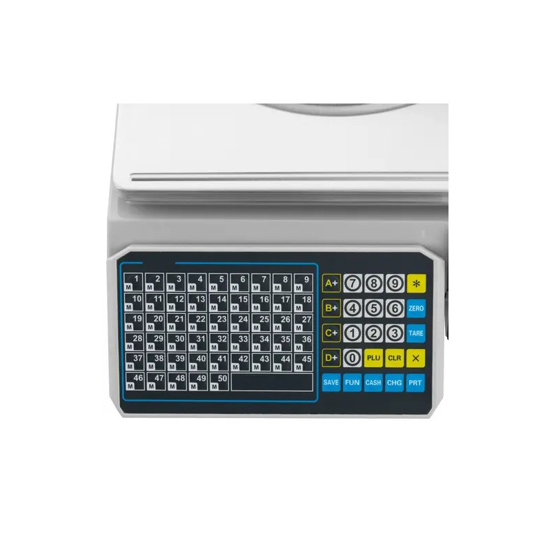 Steinberg Systems Kontrollivaaka 30 kg / 15 g etiketitulostimella 38 x 26,5 cm LCD