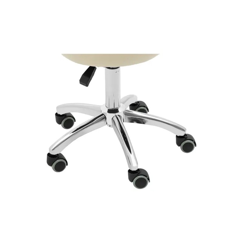 Physa Ascona työjakkara selkänojalla, 46–60 cm, tummanbeige