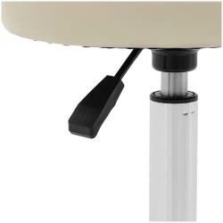 Physa Ascona työjakkara selkänojalla, 46–60 cm, tummanbeige