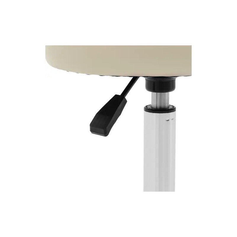 Physa Ascona työjakkara selkänojalla, 46–60 cm, tummanbeige