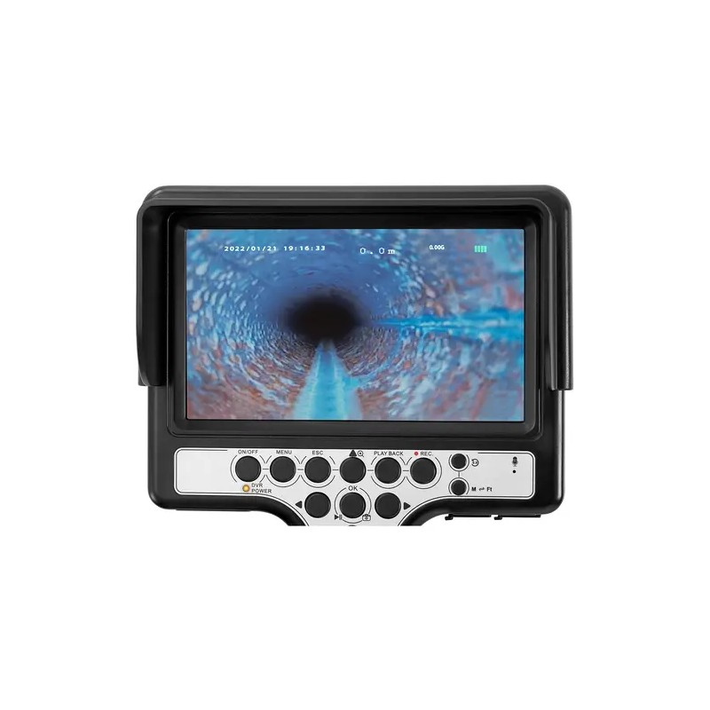 Putkikamera 60 m, 12 LED, 7" TFT-värinäyttö